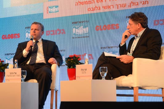 Eli Groner, Director General, Prime Minister's Office with Hagai Golan, Globes. ����� ��� ����