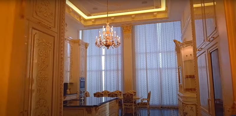 Interior of Valery Kogan's Tel Aviv apartment credit: Screenshot Sotheby's You Tube channel