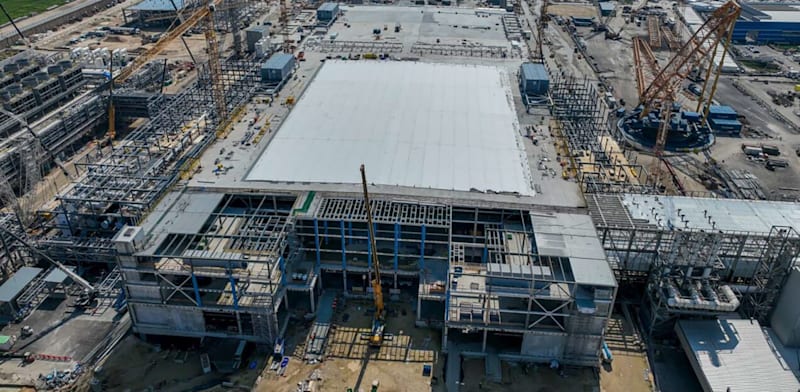 Intel fab construction credit: Intel