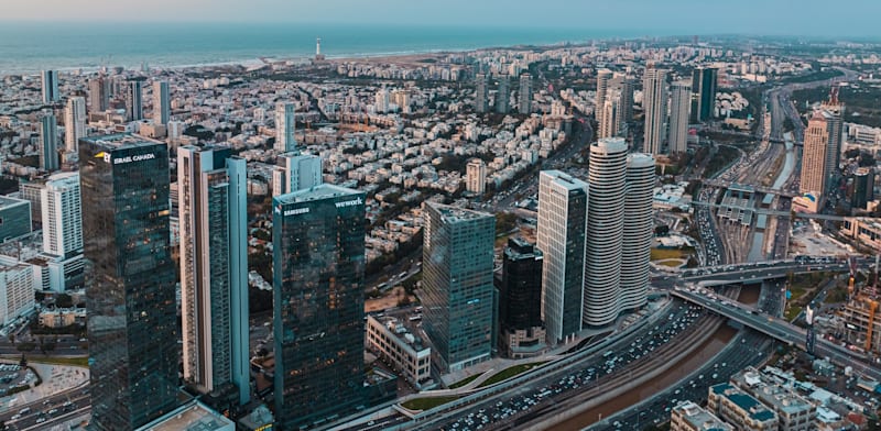 Tel Aviv business district credit: Shutterstock