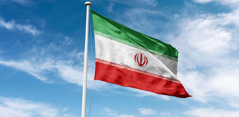 Iranian flag credit: Shutterstock