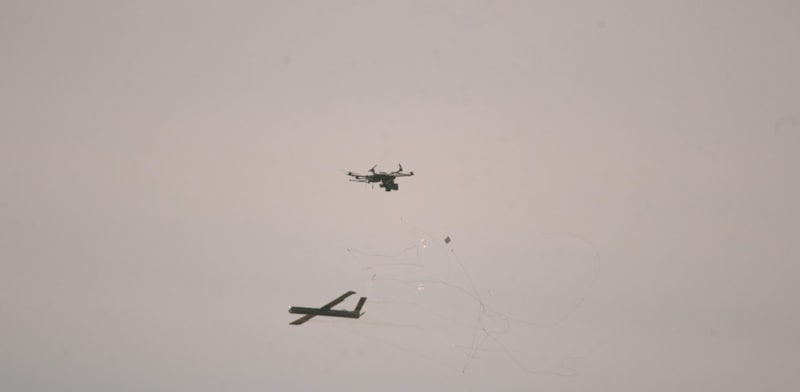 Drone interception credit: Ariel Hermony Ministry of Defense