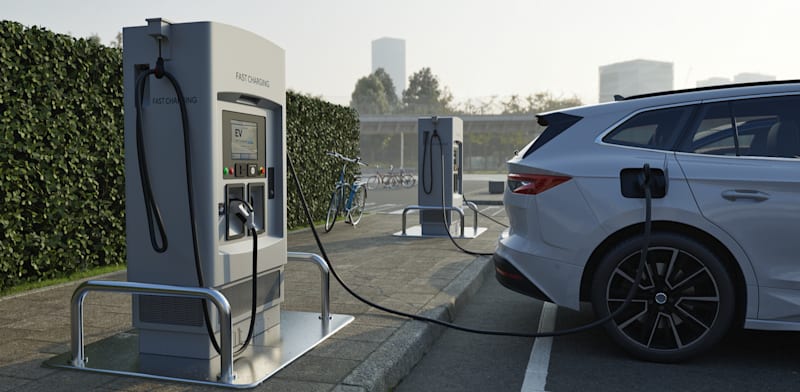 Battery switching station credit: Shutterstock