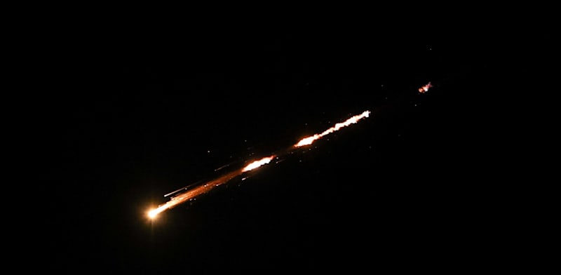 Iranian missile in Israel's skies  credit: Reuters/Ronen Zvulun