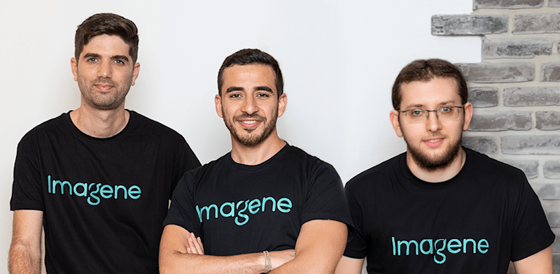 Imagene founders Shahar Porat, Dean Bitan, and Jonathan Zalach   credit: Eyal Toueg