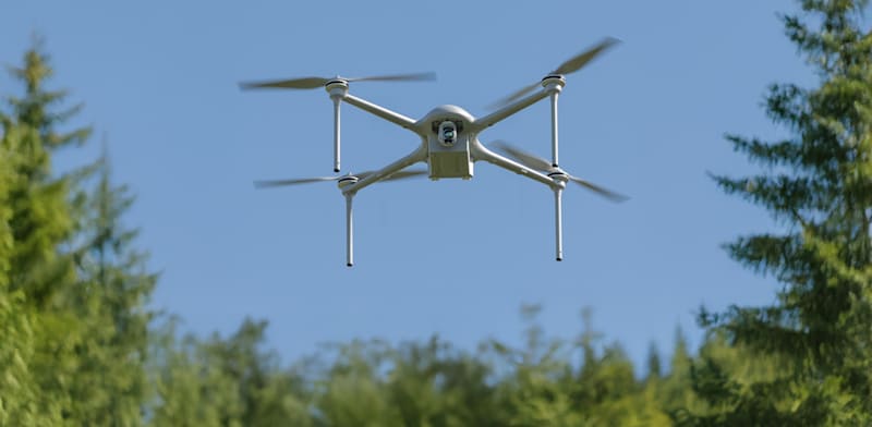 Next Vision NightHawk2 camera mounted on drone credit: Next Vision