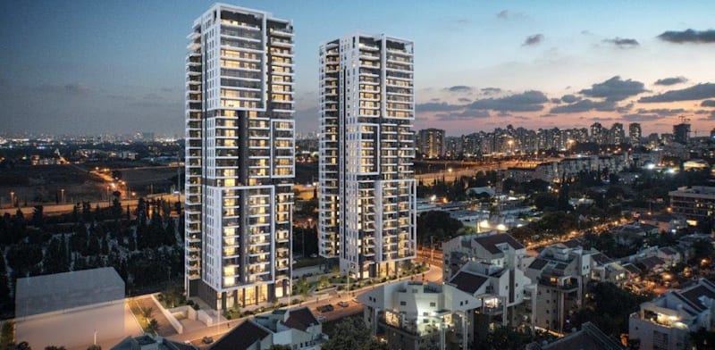 Enav's urban renewal project in Kfar Saba credit: 3D Vision